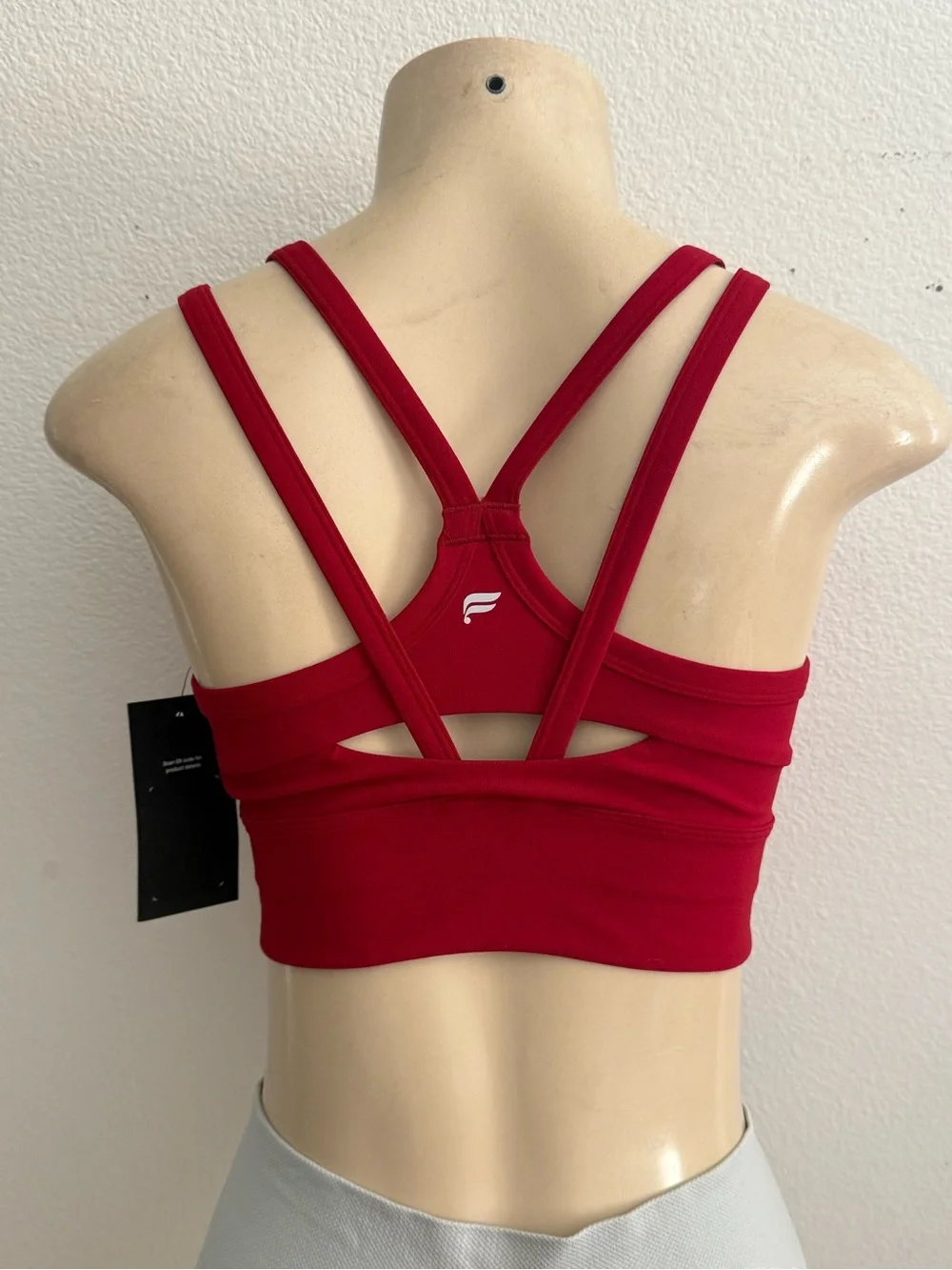 Fabletics Principal Longline medium impact sports bra- Red size XS